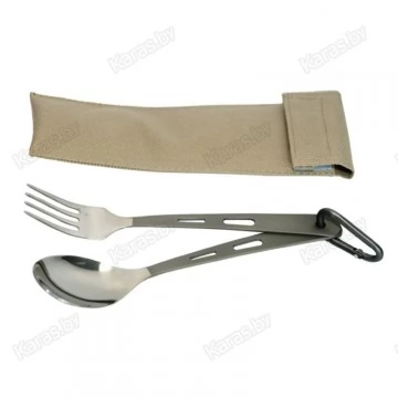 Набор столовых приборов TRAMP с карабином